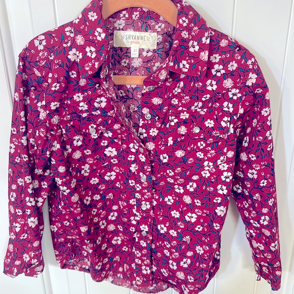 Shyanne girls button up top size 2T